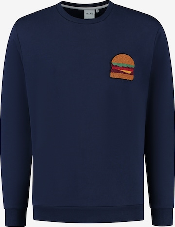 Shiwi Sweatshirt 'Burger' in Blauw: voorkant