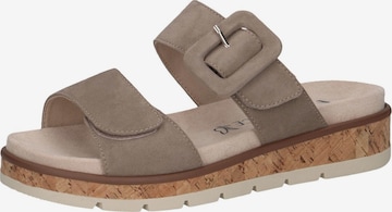 CAPRICE - Sapato aberto em cinzento: frente