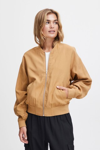 Fransa Between-season jacket in Brown: front