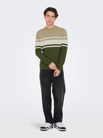 Only & Sons Sweater 'ONSNiguel' in Beige