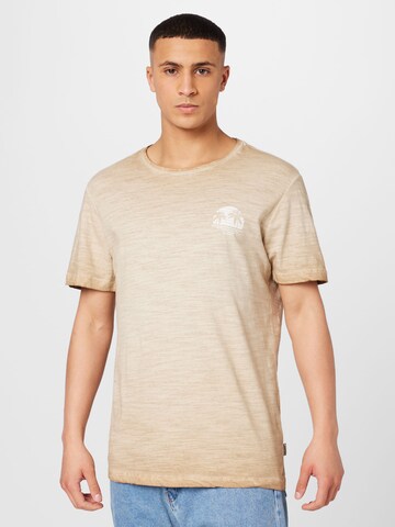 T-Shirt BLEND en beige : devant