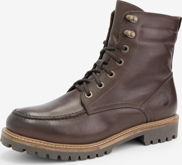 Travelin Lace-Up Shoes 'Haugesund' in Brown: front