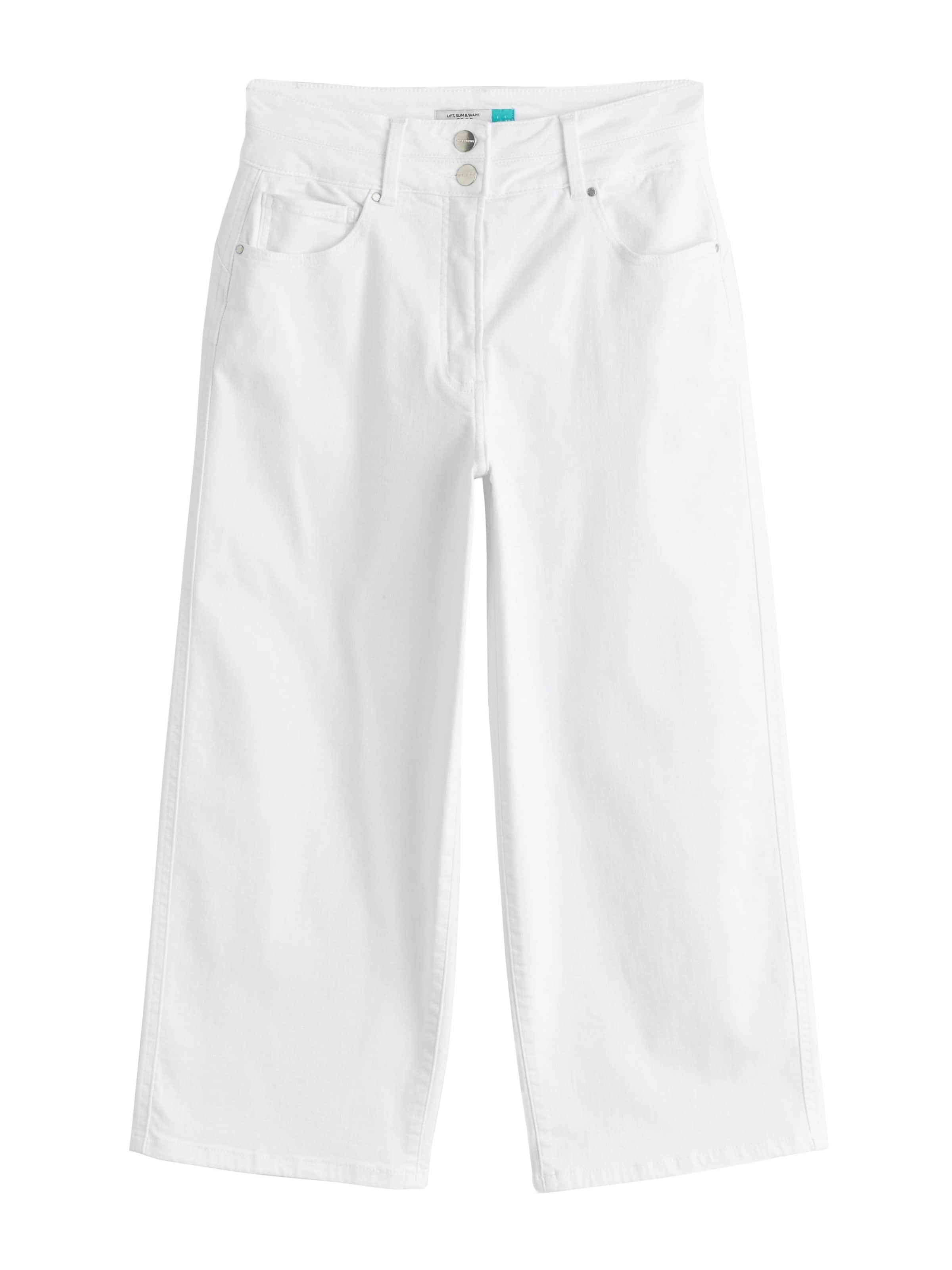 Next Широкий Джинсы в Белый: спереди