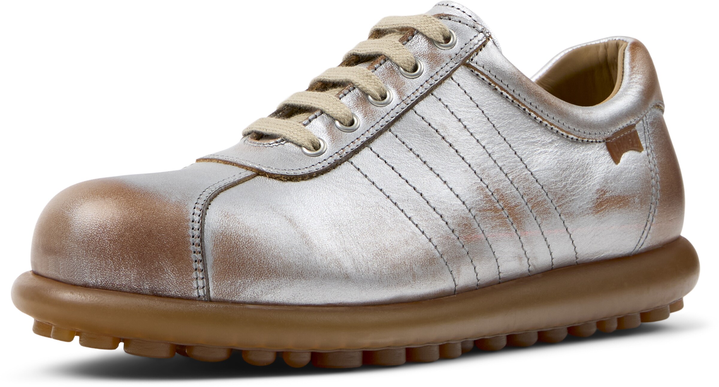 Sneaker bassa 'Pelotas Ariel' di CAMPER in argento: frontale