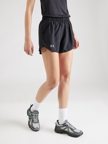 UNDER ARMOUR Regular Sportshorts 'Fly-By 3' in Schwarz: predná strana