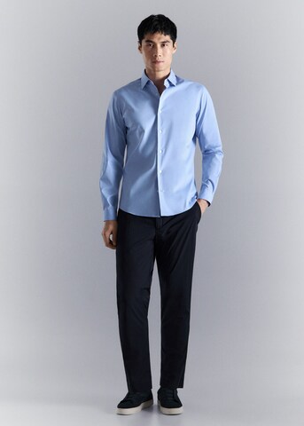 MANGO MAN Regular fit Button Up Shirt 'Palmar' in Blue