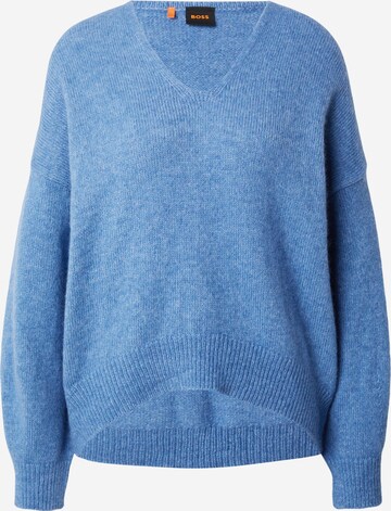 BOSS Sweater 'Fondy' in Blue: front