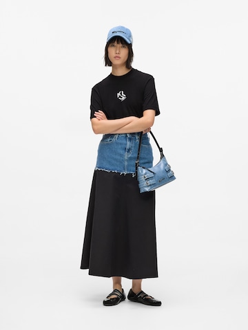 KARL LAGERFELD JEANSMajica 'Monogram' - crna boja