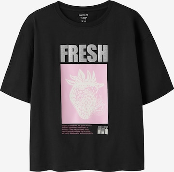 NAME IT - Camiseta en negro: frente