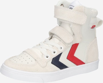 Hummel - Sapatilhas 'Slimmer Stadil' em branco: frente