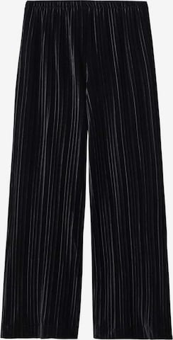 Wide Leg Pantalon 'Kim' MANGO en noir : devant