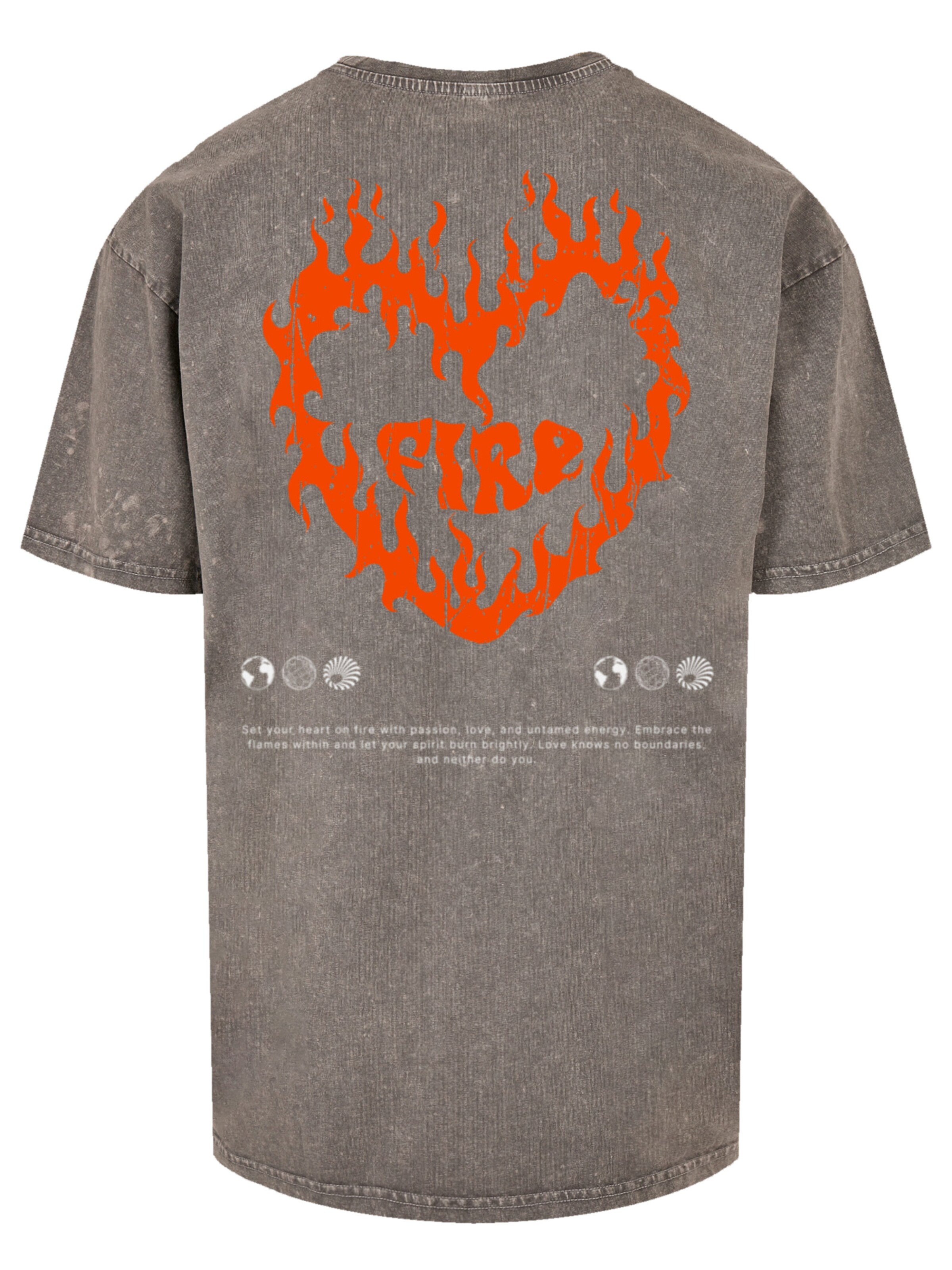 F4NT4STIC Shirt 'Valentines' in Grey