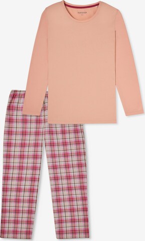 SCHIESSER Pyjama ' Comfort Essentials ' in Oranje: voorkant