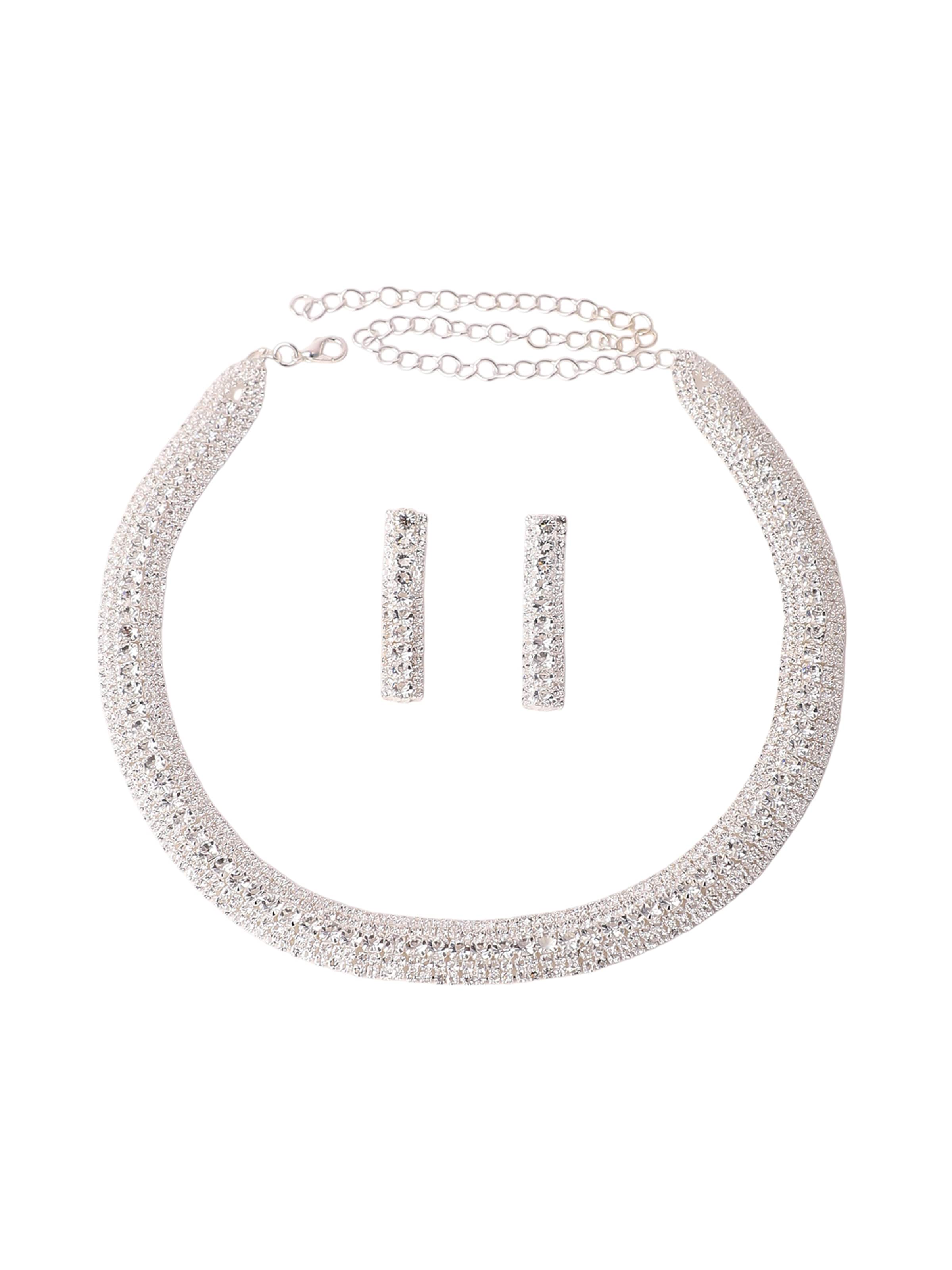 Set di gioielli 'Bolin' di SOHI in argento: frontale