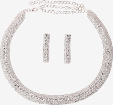 SOHI Sieraden set 'Bolin' in Zilver: voorkant