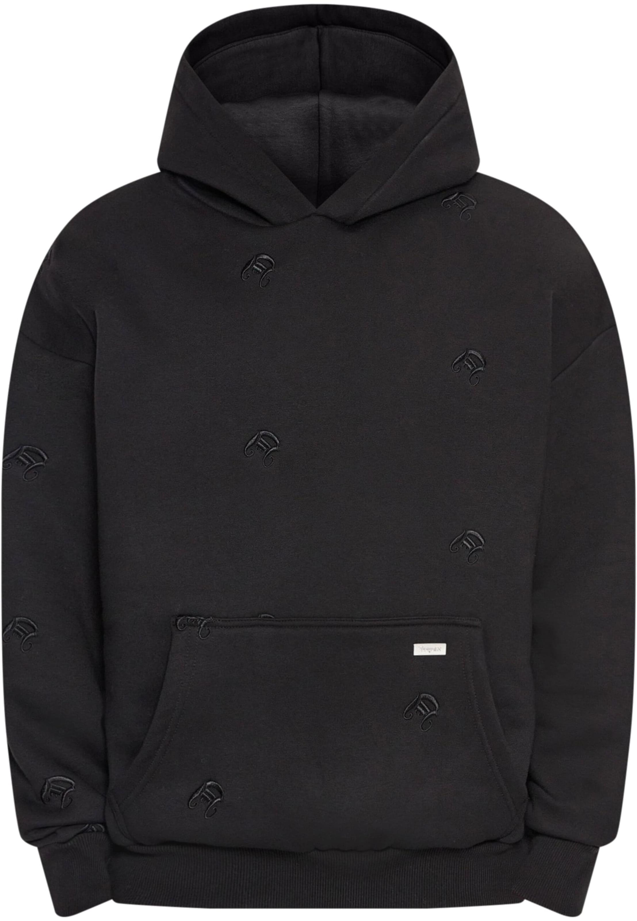 Dropsize Sweatshirt in Zwart: voorkant