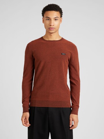 Calvin Klein Sweater in Brown: front