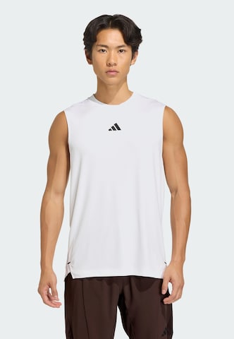 Maglia funzionale 'D4T Power ' di ADIDAS PERFORMANCE in bianco: frontale
