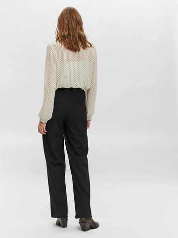 VERO MODA Baggy Broek 'Becky' in Zwart