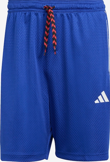 Sportinės kelnės 'TIRO' iš ADIDAS SPORTSWEAR, spalva – mėlyna / raudona / balta, Prekių apžvalga