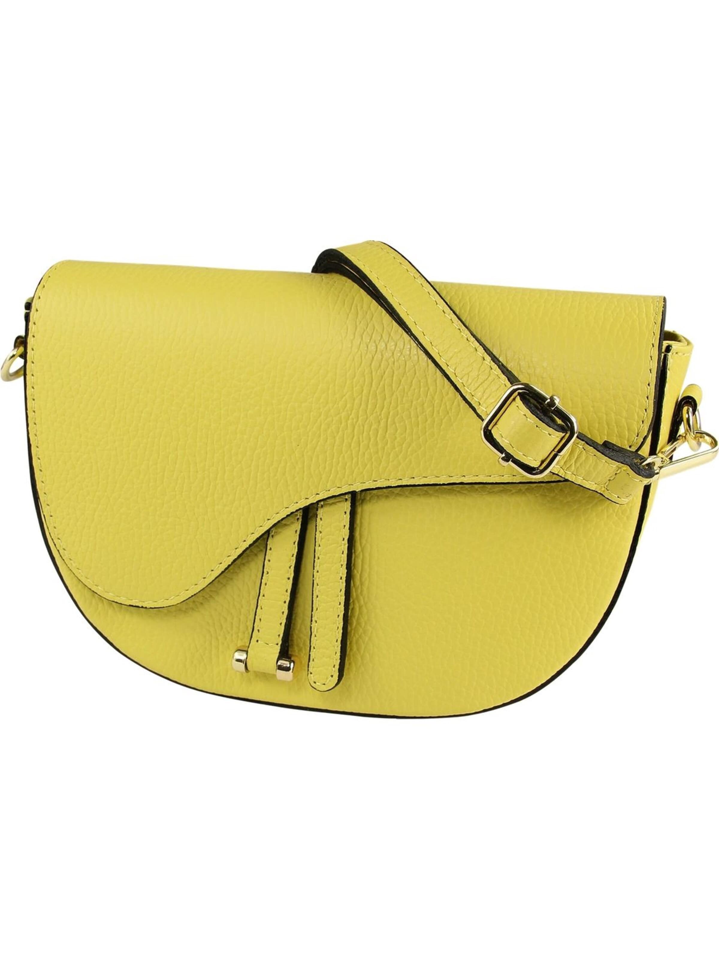 Borsa a spalla di Toscanto in giallo: frontale