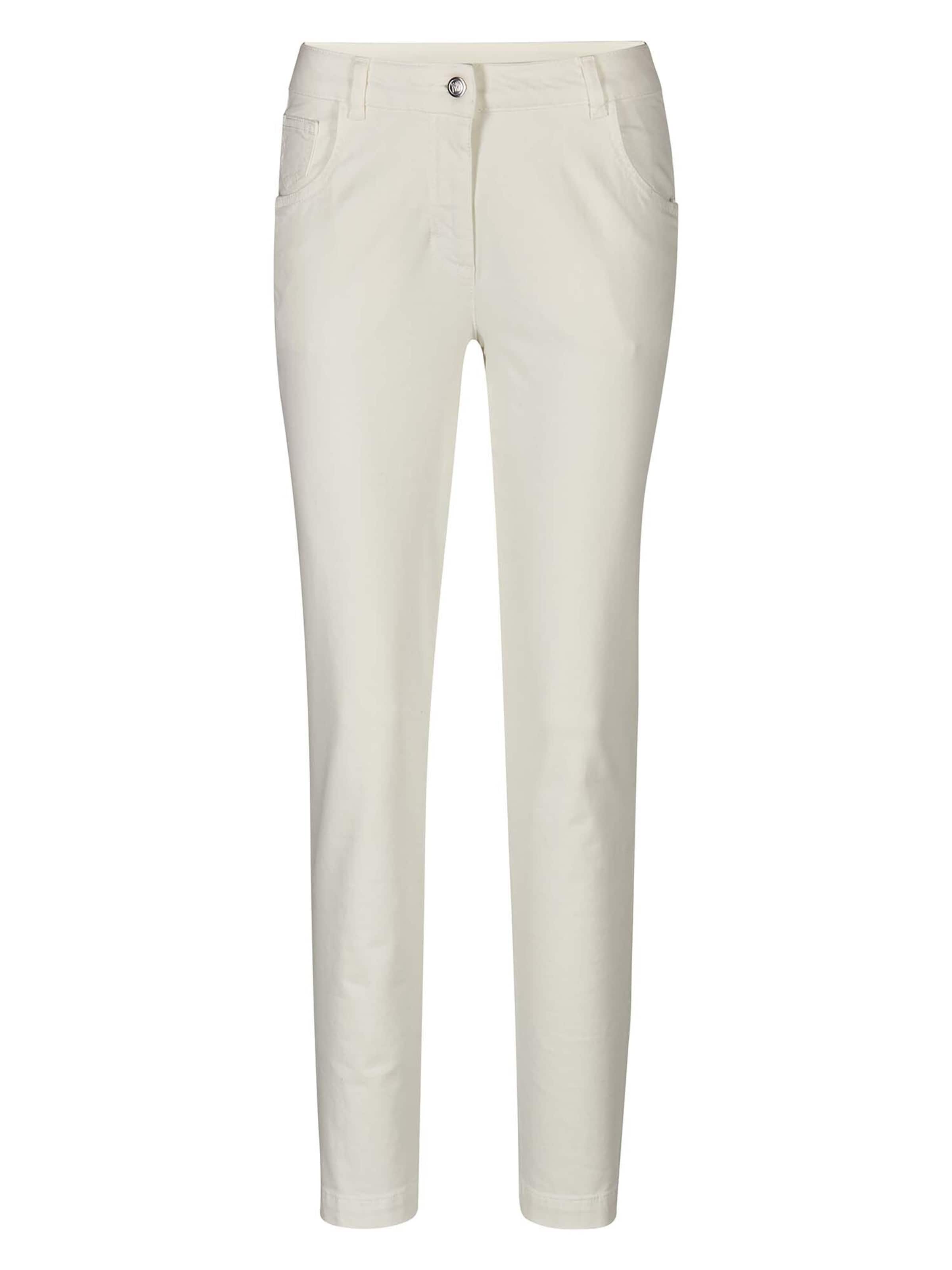 Effilé Pantalon MADELEINE en blanc : devant