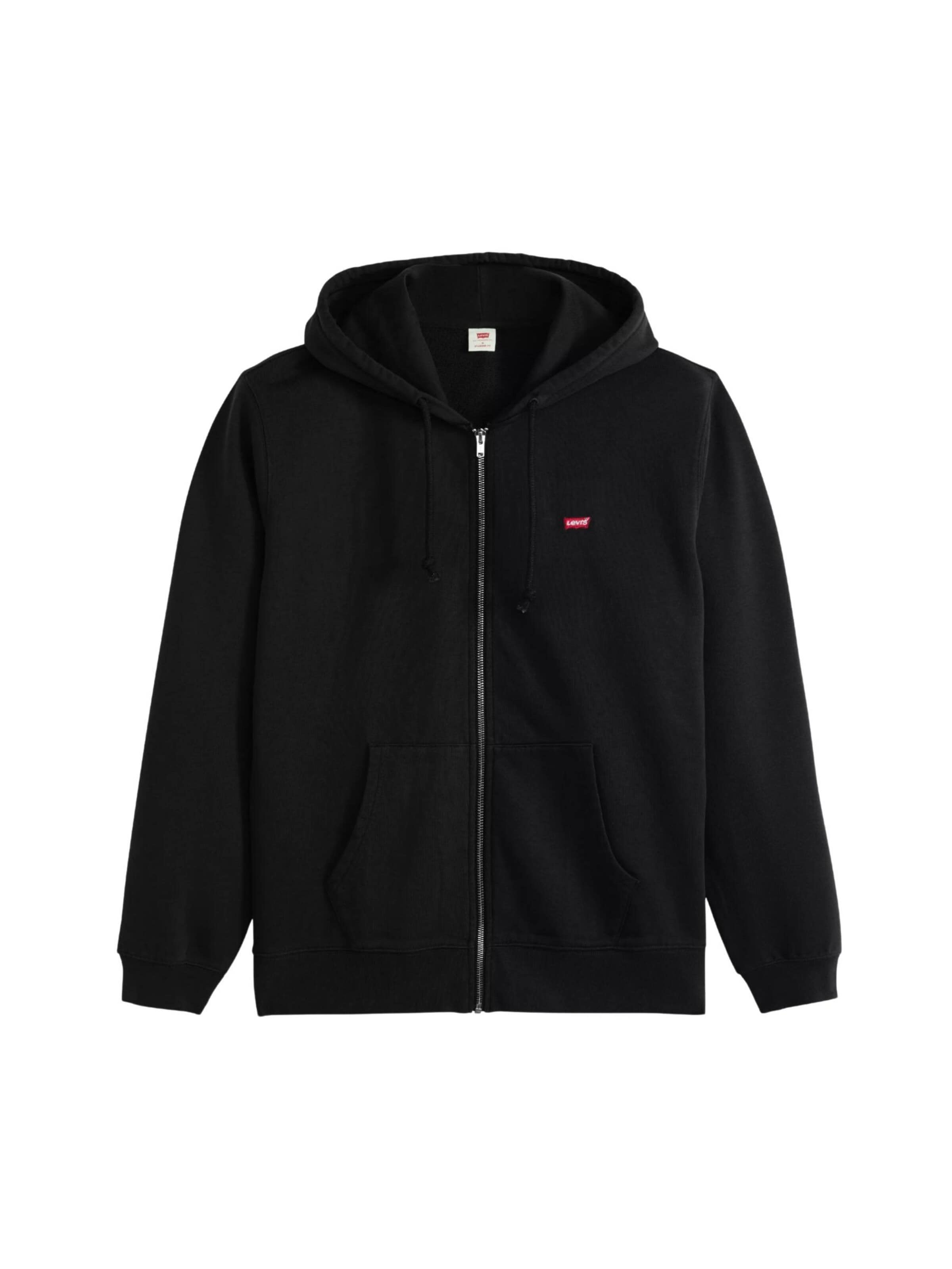 LEVI'S ® Sweatjacke‌ in Schwarz: Vorderseite