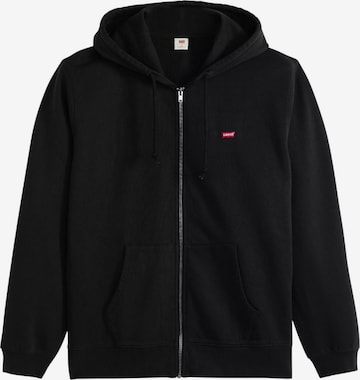 LEVI'S ® Sweatjacke in Schwarz: Vorderseite