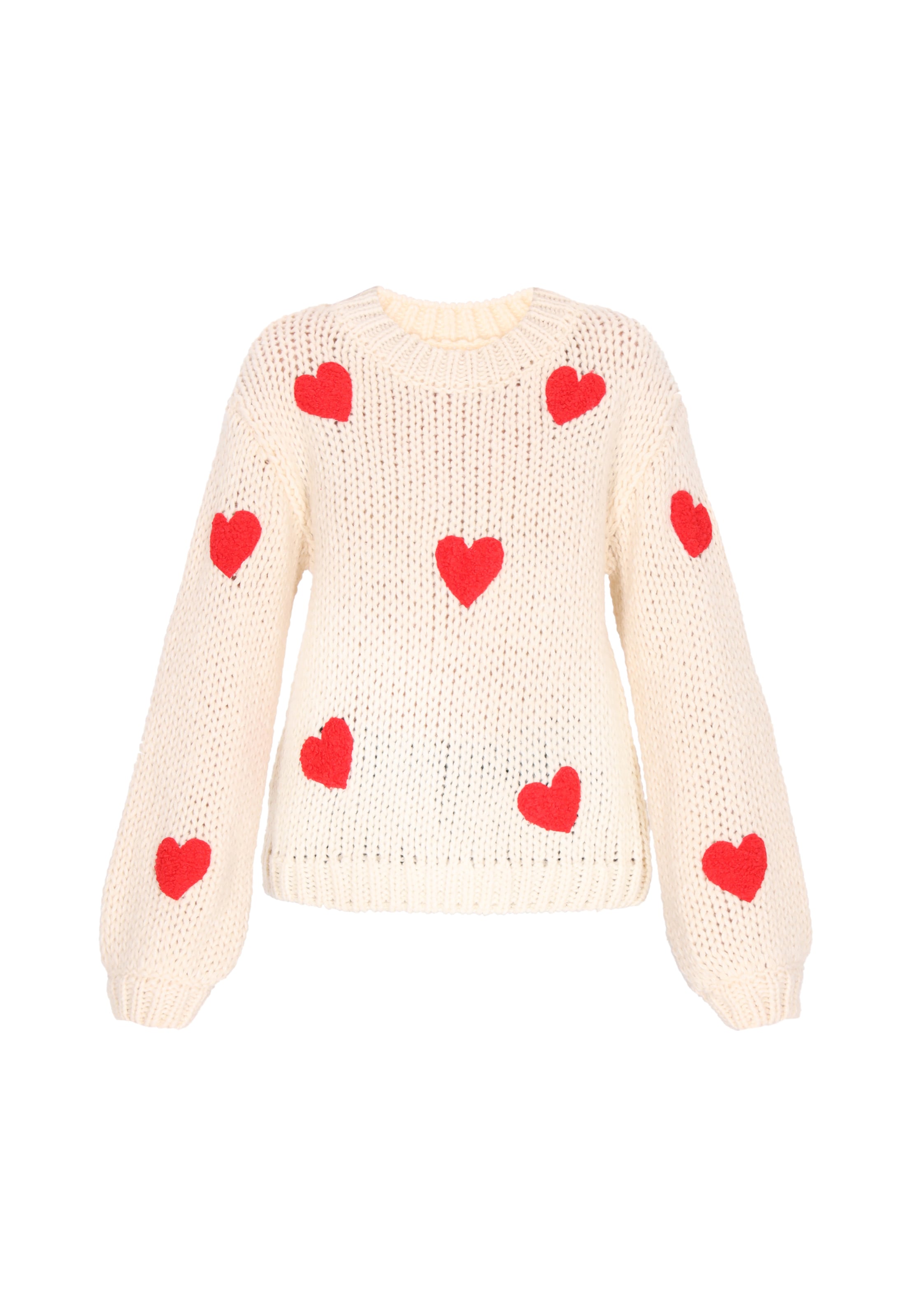 MYMO Oversize pulóver 'Young Fashion' - bézs: elől