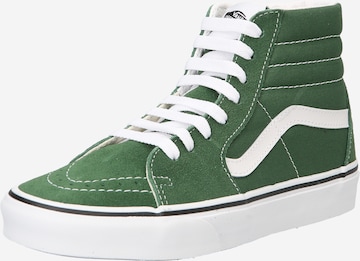 Baskets hautes VANS en vert : devant