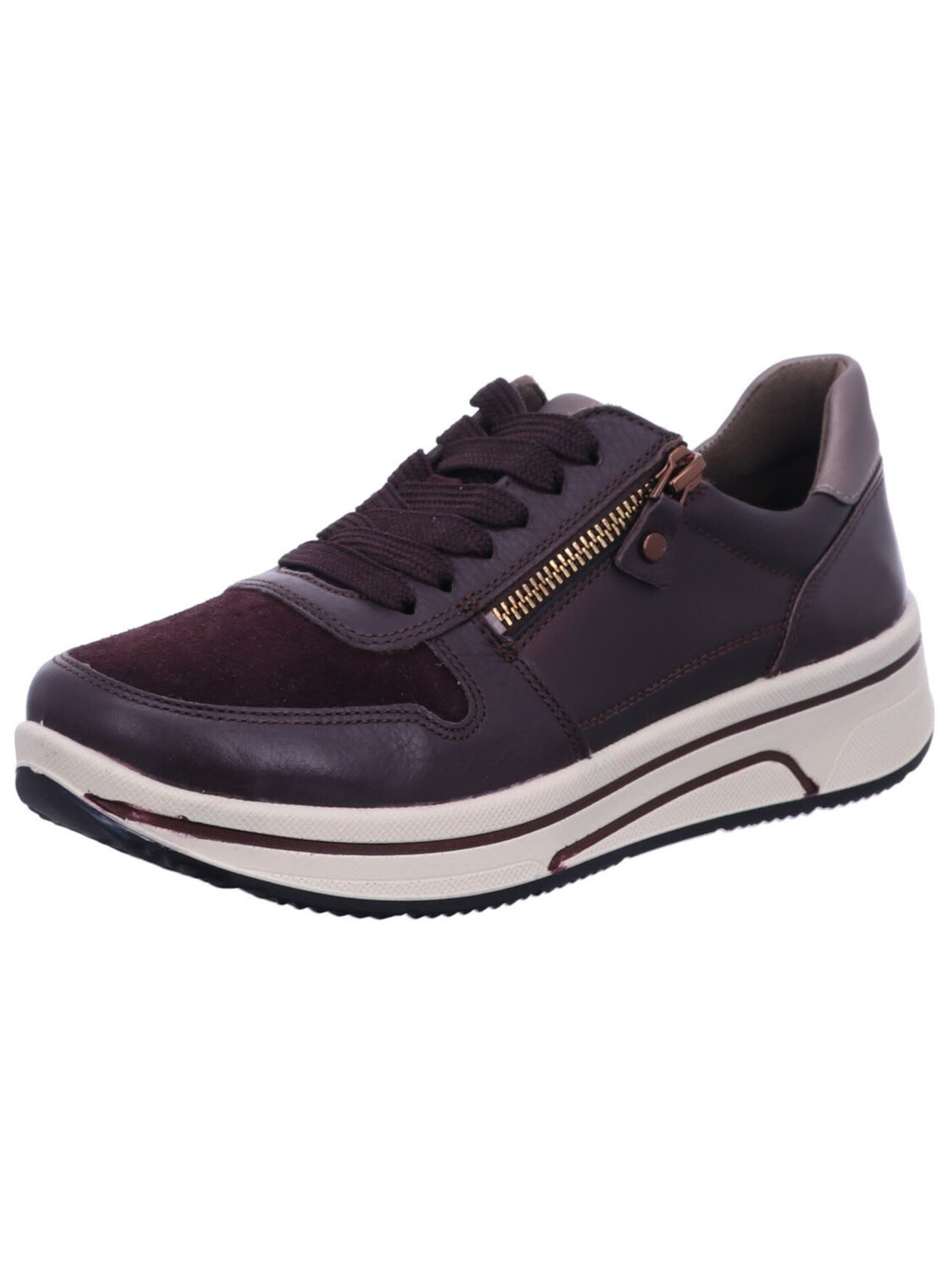ARA Låg sneaker 'Sneaker Low Damen 12-27540 18 Echtleder in braun' i brun: framsida