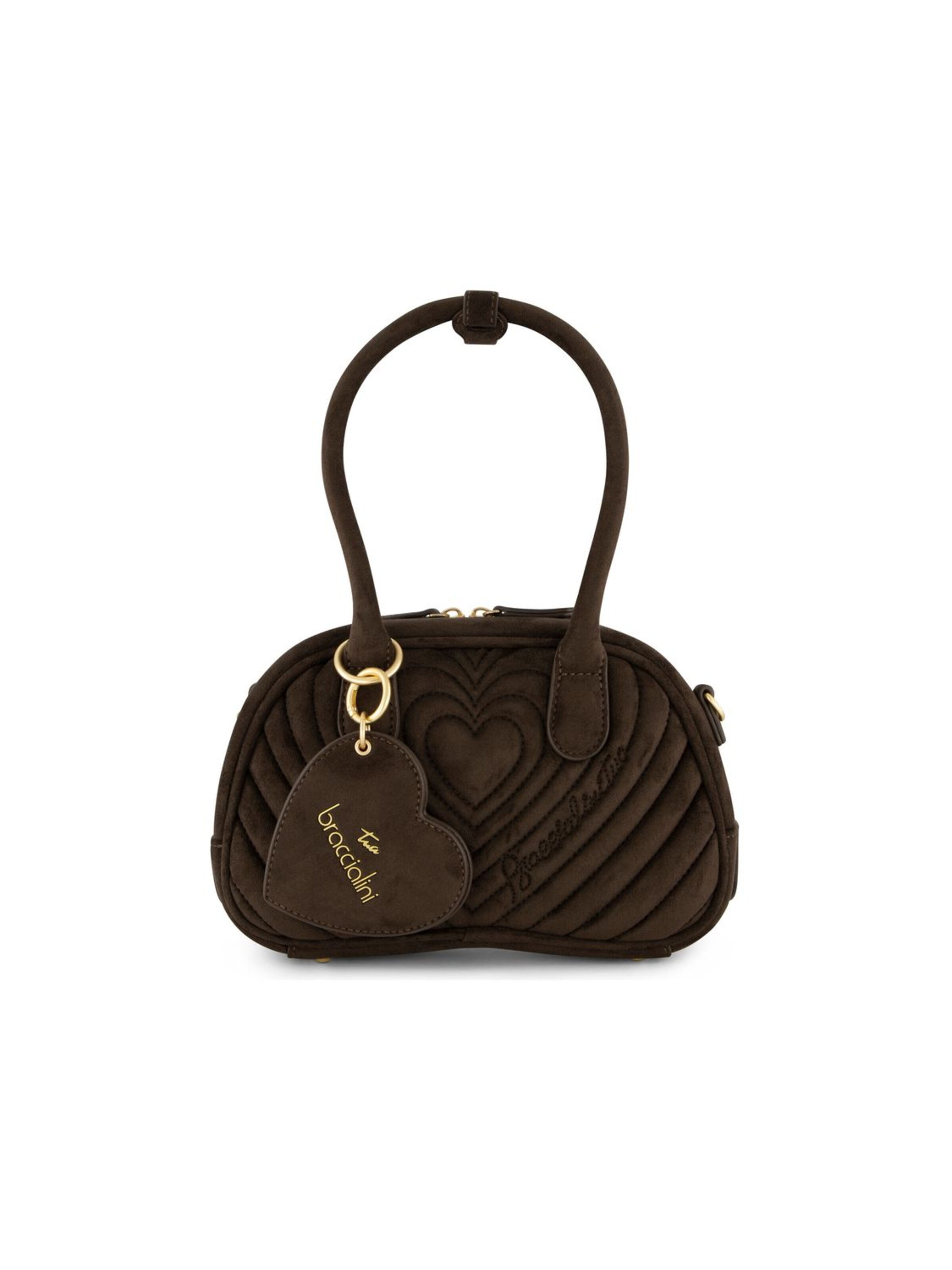 Braccialini - Bolso de mano 'Beth Matelassé' en marrón: frente