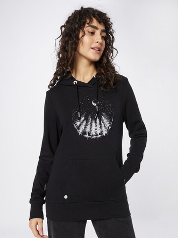 Ragwear Sweatshirt 'BERIT' in Zwart: voorkant