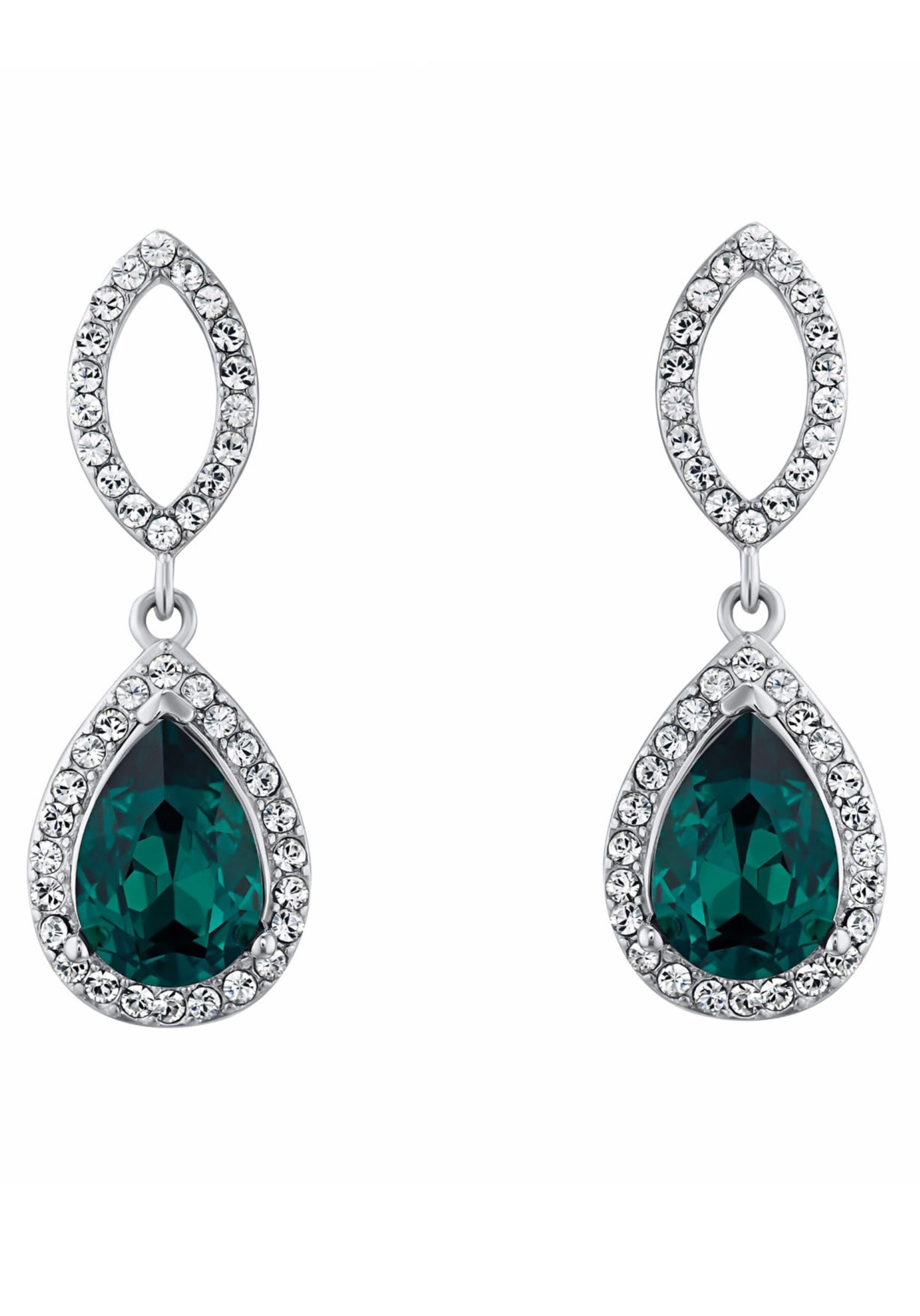 AMOR Earrings in Green: front