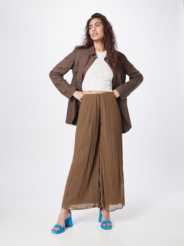 River Island Wide leg Trousers in Brown