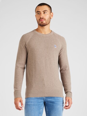 Pull-over Abercrombie & Fitch en marron : devant