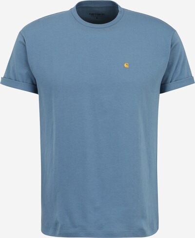 Carhartt WIP T-Shirt 'Chase' in rauchblau / gold, Produktansicht
