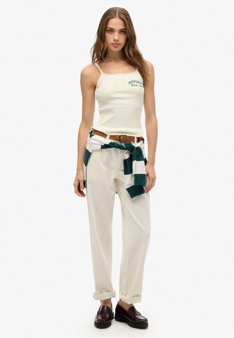 Superdry Top 'Athletic Essentials' in Wit