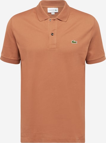 LACOSTE Slim Fit Poloshirt in Braun: predná strana