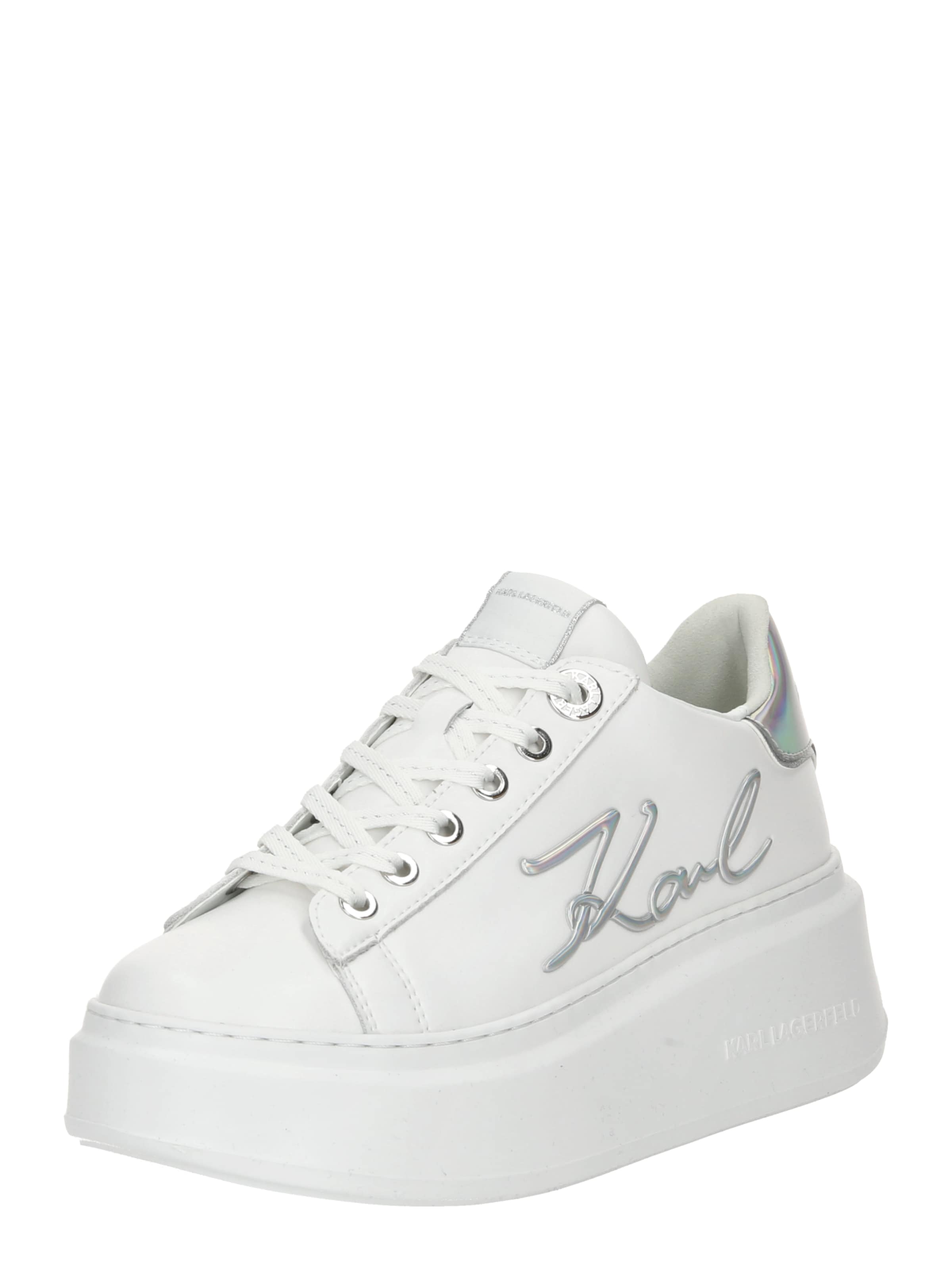 Baskets basses Karl Lagerfeld en blanc : devant
