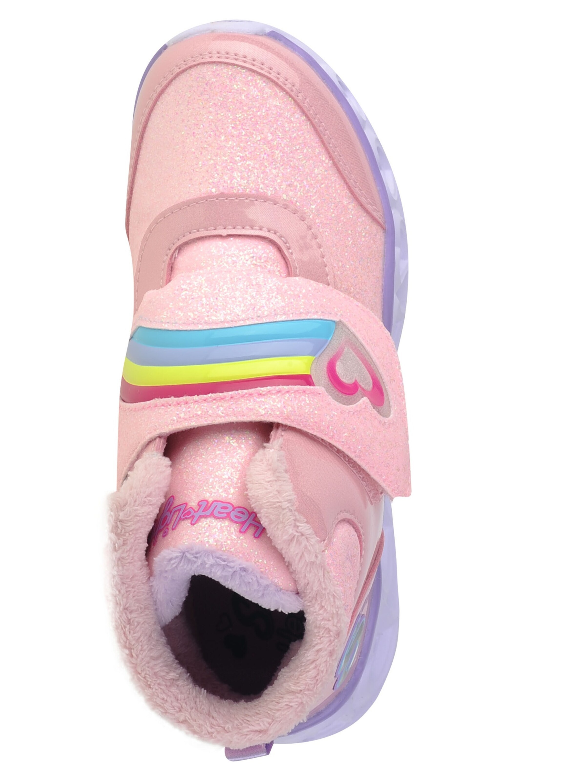 SKECHERS Laarzen 'Skechers Heart Lights - Brilliant Rainbow' in Roze