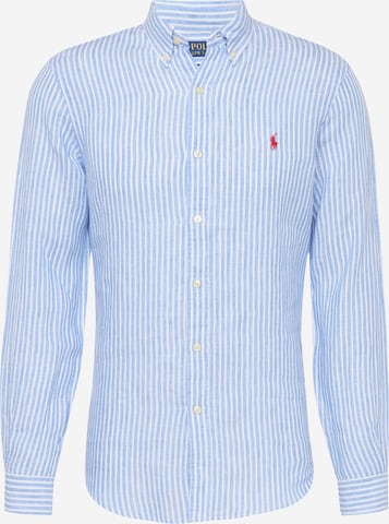 Coupe slim Chemise Polo Ralph Lauren en bleu : devant