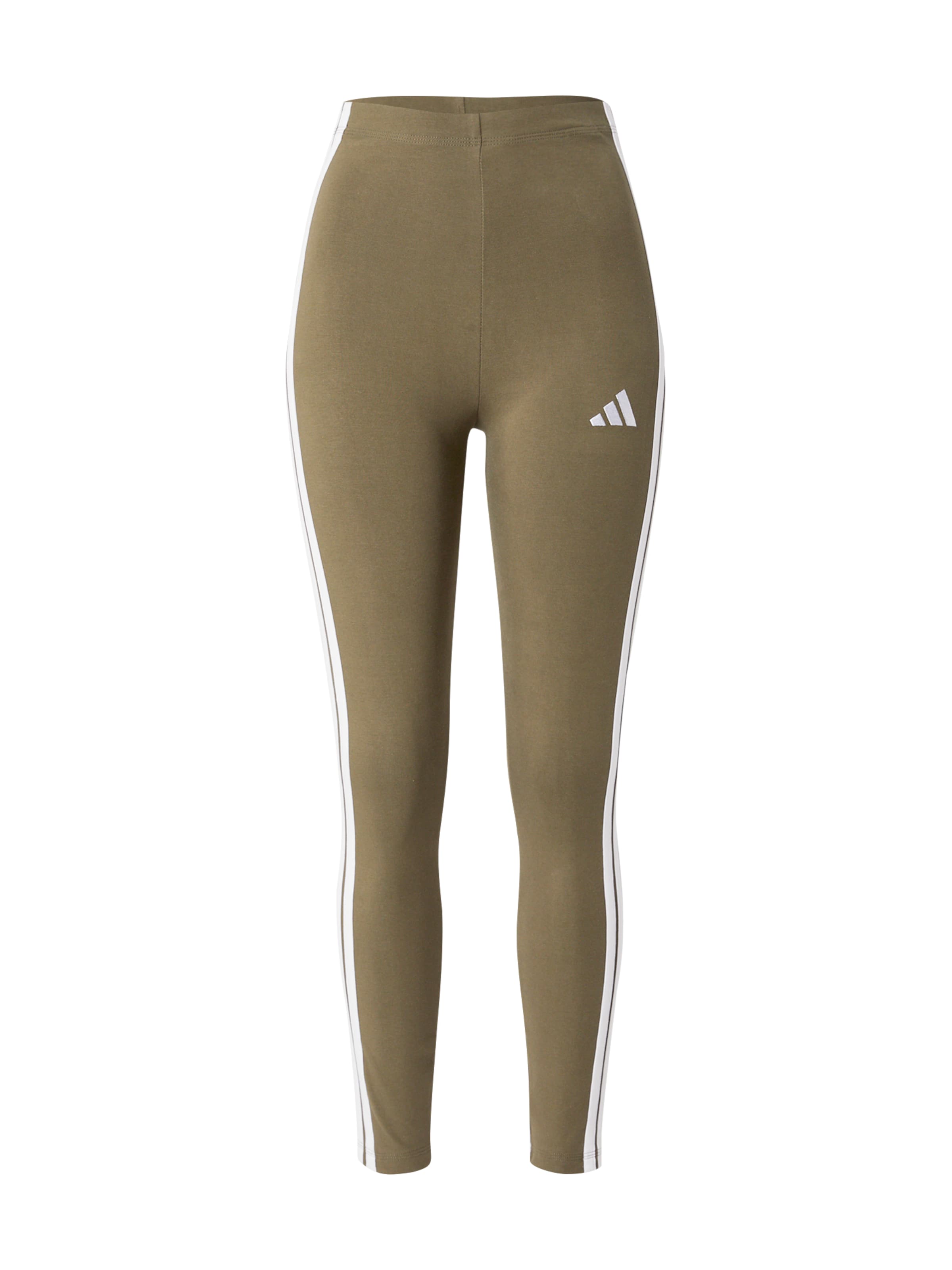 ADIDAS SPORTSWEAR - Skinny Calças 'Essentials' em verde: frente