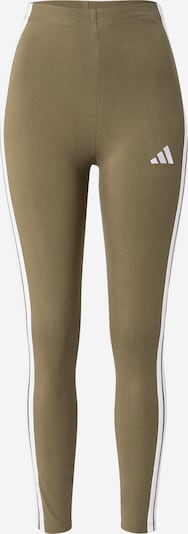 ADIDAS SPORTSWEAR Sportske hlače 'Essentials' u maslinasta / bijela, Pregled proizvoda
