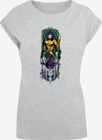 T-shirt 'Aquaman - Ocean Master' ABSOLUTE CULT en gris : devant