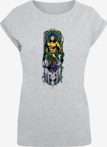 ABSOLUTE CULT T-Shirt 'Aquaman - Ocean Master' in Grau: predná strana