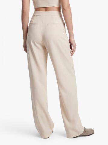 Hoermanseder Loosefit Bandplooibroek 'Gigi' in Beige