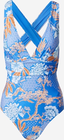 Costume intero di Seafolly in blu: frontale