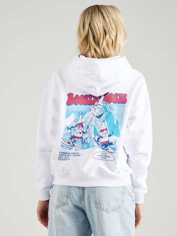 On Vacation Club Sweatshirt 'Après Ski' in White: front