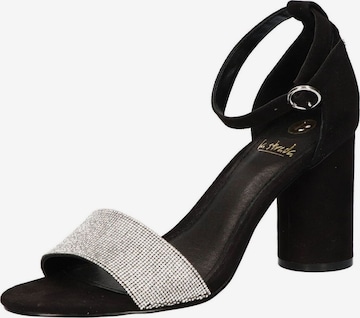LA STRADA Strap Sandals in Black: front